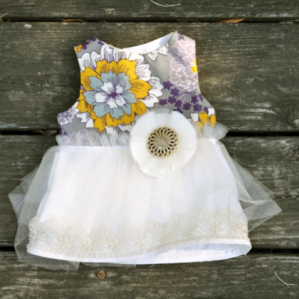 0-3 Month Gold Dress